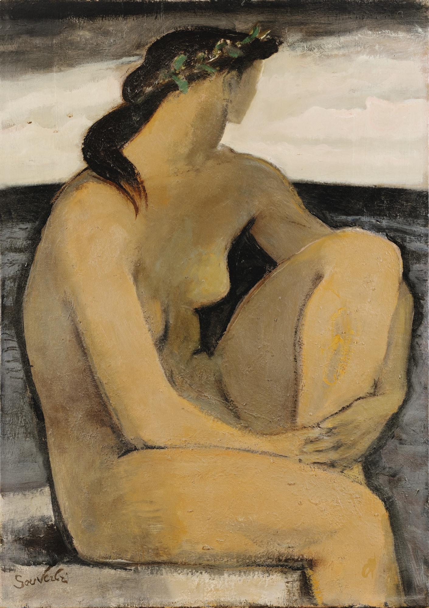 Jean Souverbie - Baigneuse Au Repos