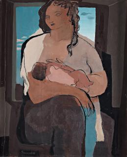 Jean Souverbie - Mother and child (Maternité)