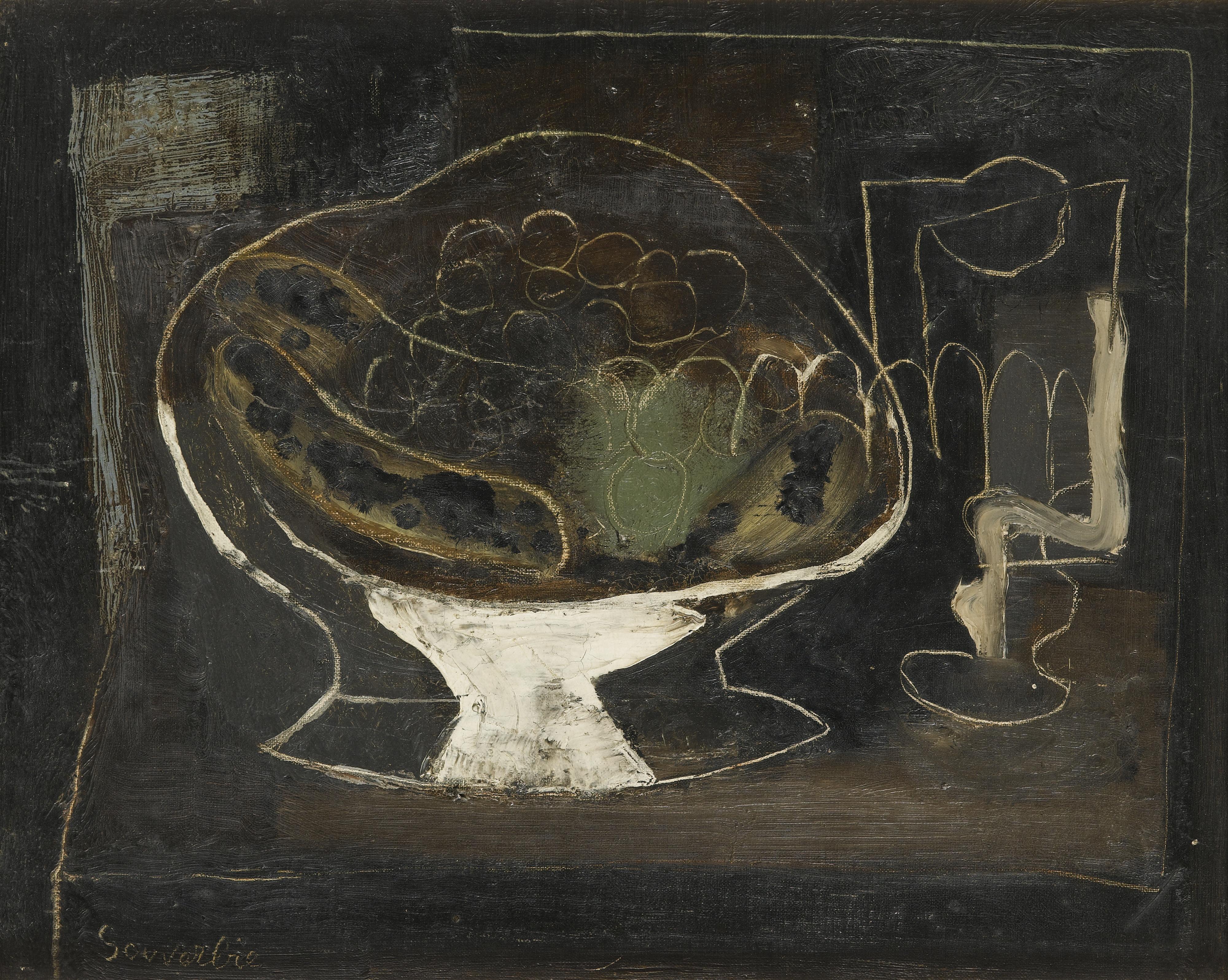 Jean Souverbie - Nature Morte Au Compotier