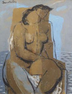 Jean Souverbie - Nu Assis