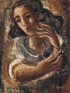 Jean Souverbie - Portrait De Femme