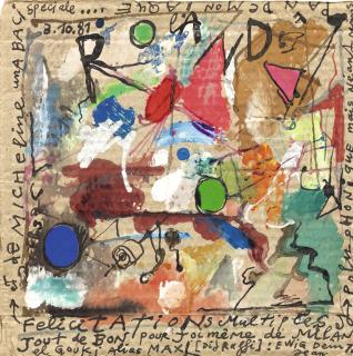 Jean Tinguely - Félicitations Multiples Et Polyphonique, 1981