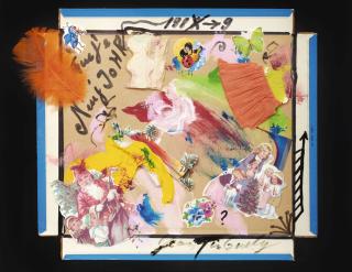 Jean Tinguely - Guet\'S Neuj Johr, 1988/89 - Recto Untitled - Verso