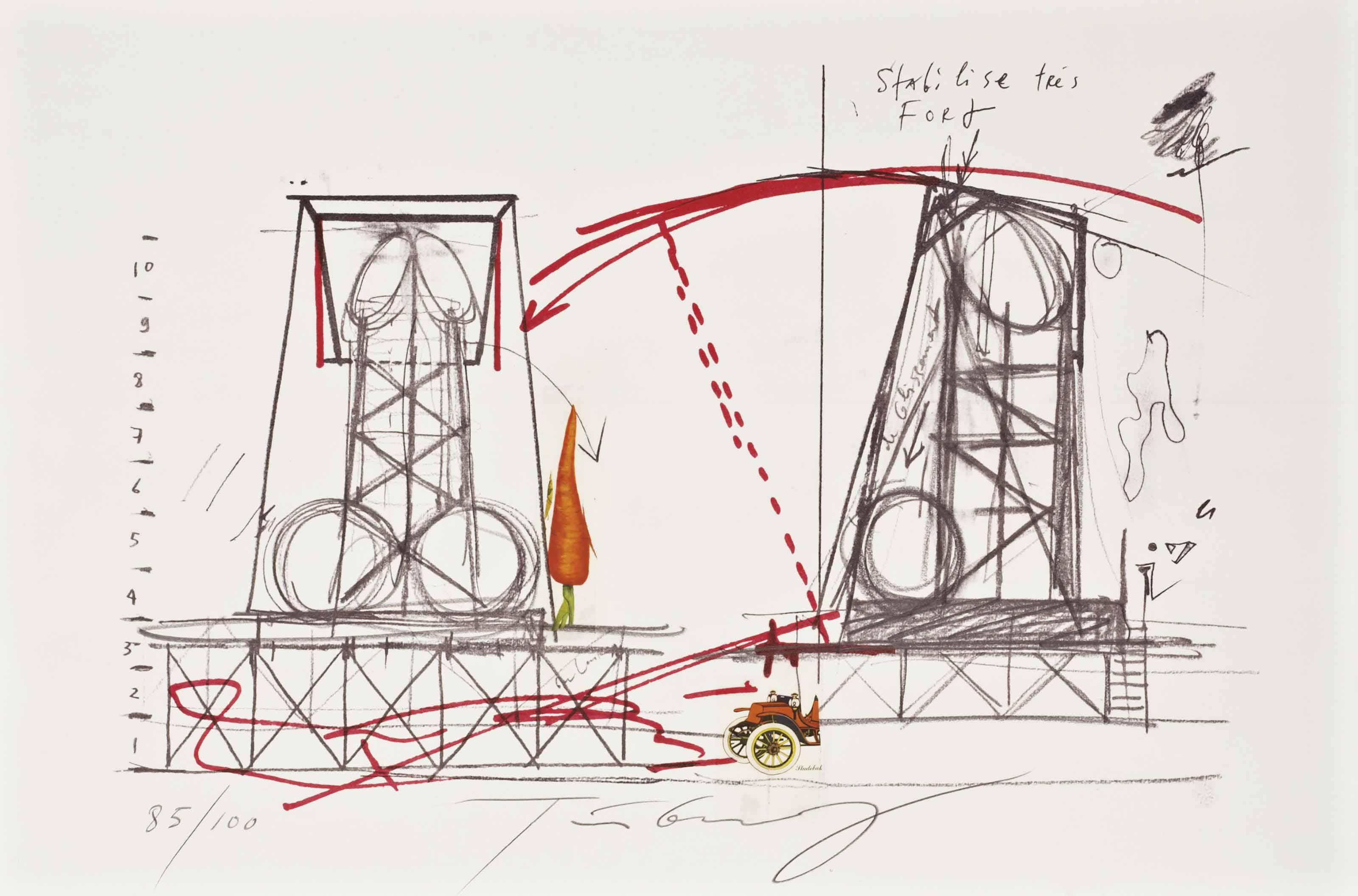 Jean Tinguely - La Vittoria, Édité Par Sergio Tosi, Milan, 1970