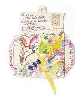 Jean Tinguely - Lettre À Jan Krugier, 5.Mai 1988