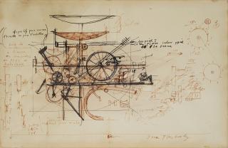 Jean Tinguely - Studio per la scultura \'Heureka\' realizzata per EXPO 1964 a Losanna