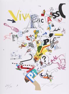 Jean Tinguely - Viva Picasso (Aus: Hommage à Picasso).