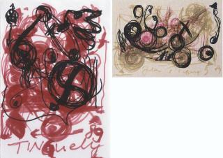 Jean Tinguely - Zwei abstrakte Kompositionen, 1989