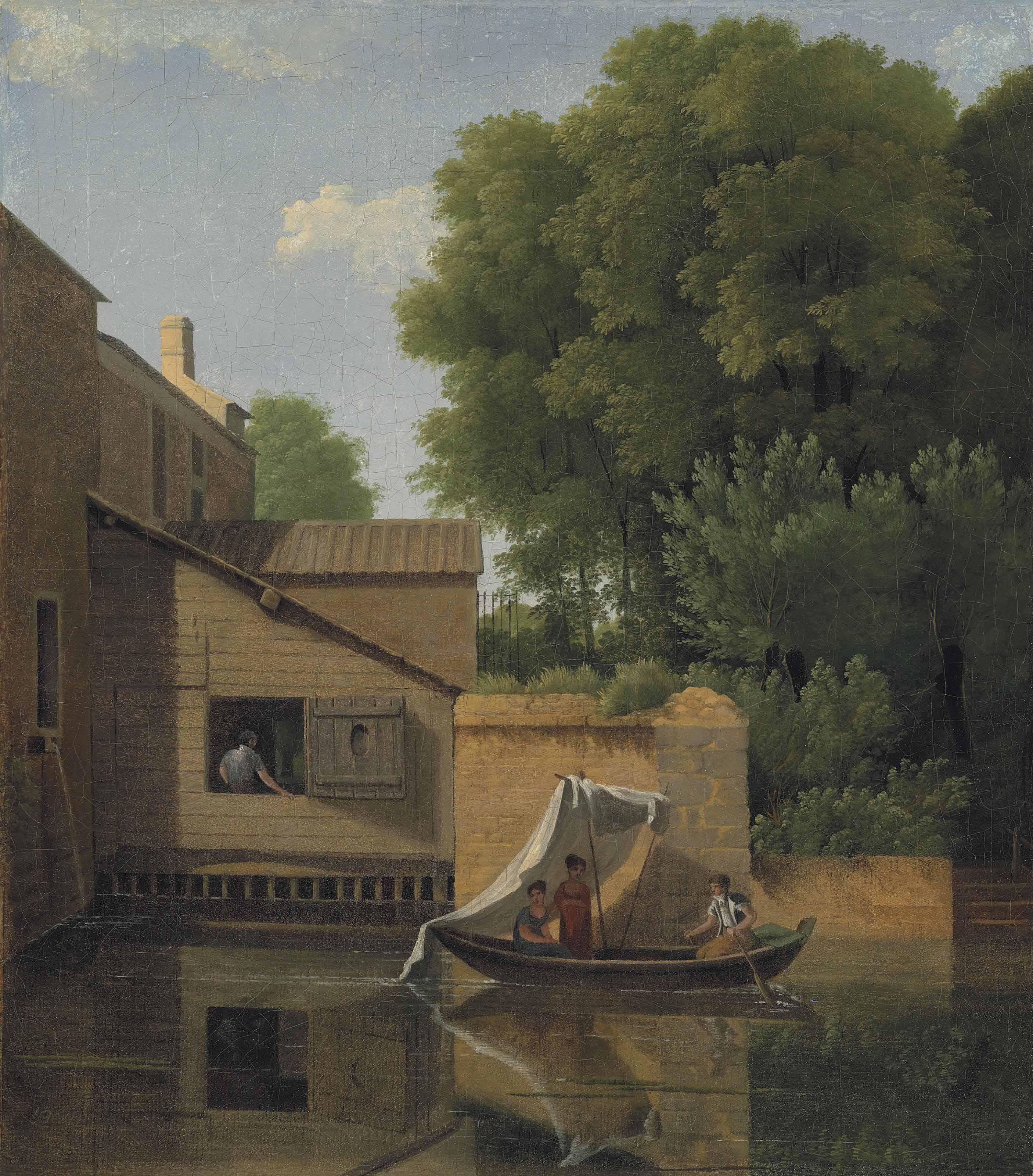 Jean-Victor Bertin - Étude d\'aprè  s nature prise   à   Essonnes