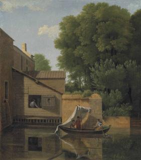 Jean-Victor Bertin - Étude d\'aprè  s nature prise   à   Essonnes