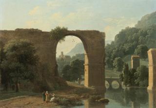 Jean-Victor Bertin - The Ruins Of The Bridge Of Augustus At Narni