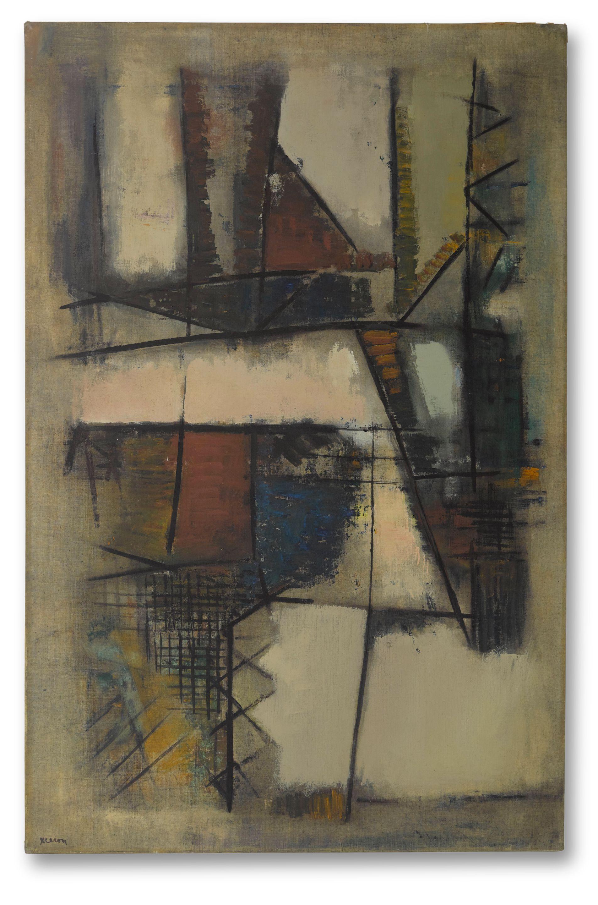 Jean Xcéron - Painting #5, 1956-1957