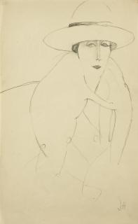 Jeanne Hébuterne - Femme Au Chapeau