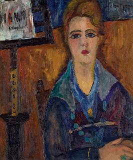 Jeanne Hebuterne - Femme au collier, modèle de Modigliani