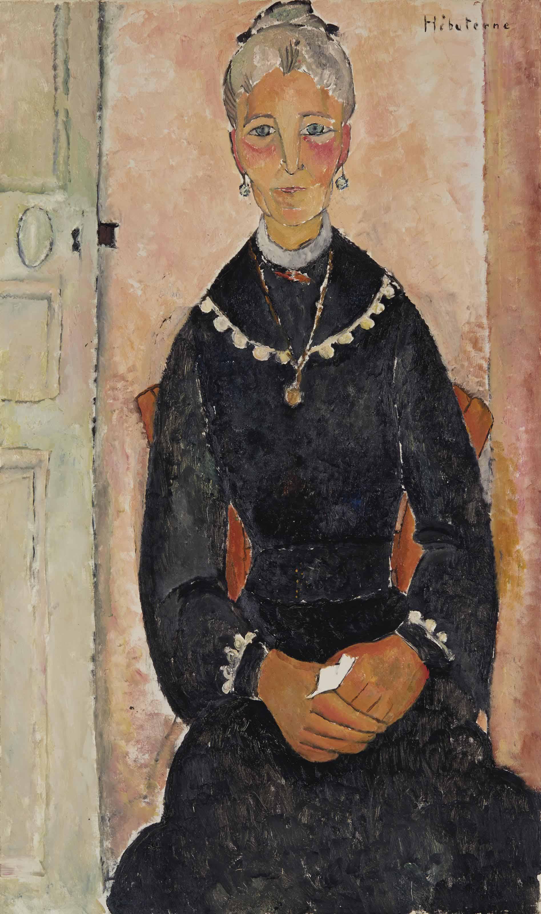 Jeanne Hébuterne - La vieille dame au collier ou Portrait d\'Eudoxie Hébuterne