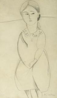 Jeanne Hebuterne - Portrait de jeune fille