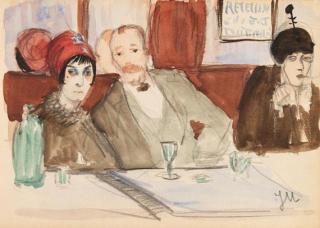 Jeanne Mammen - Café Boul\' Mich\'