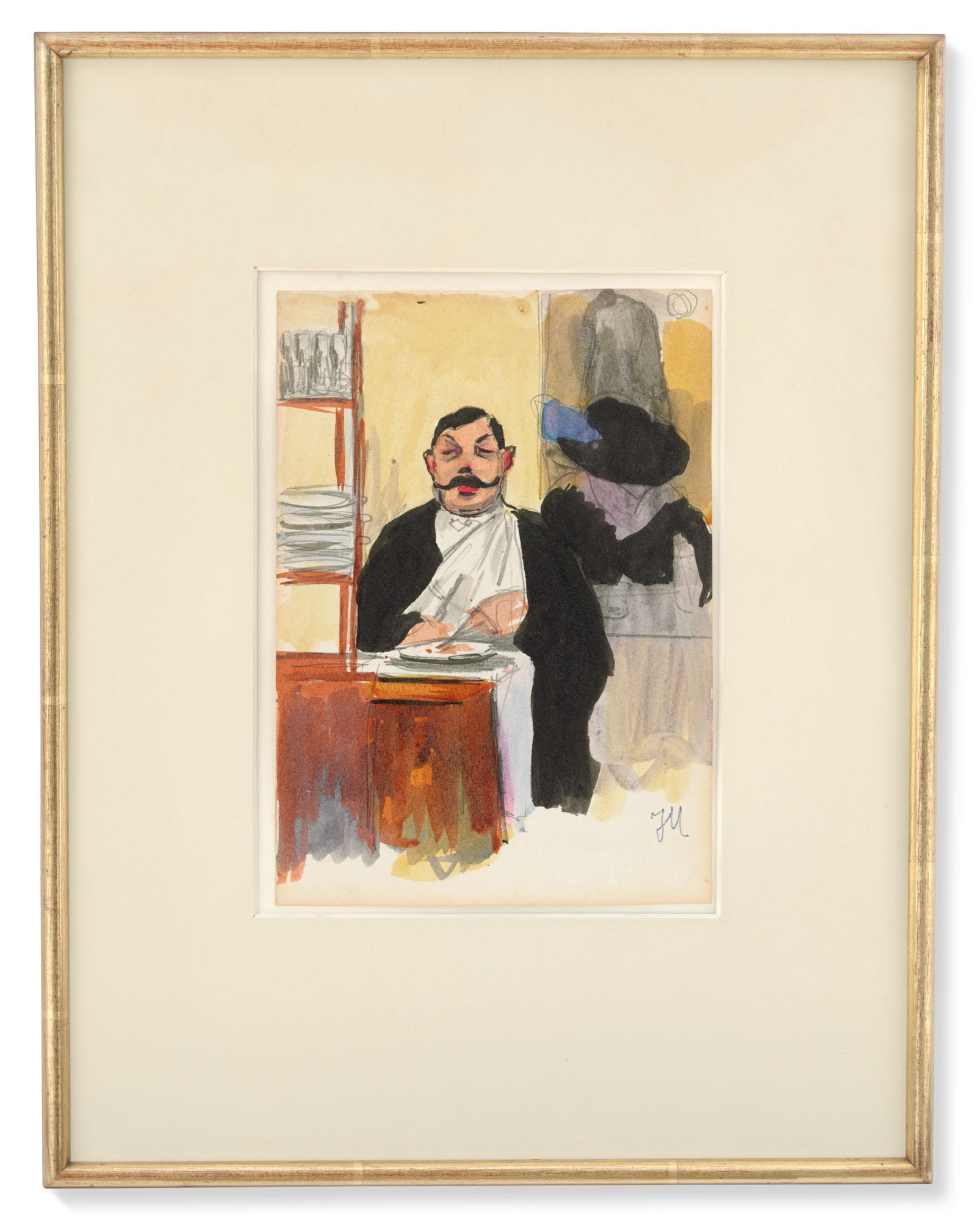 Jeanne Mammen - Der Garçon Beim Dinner