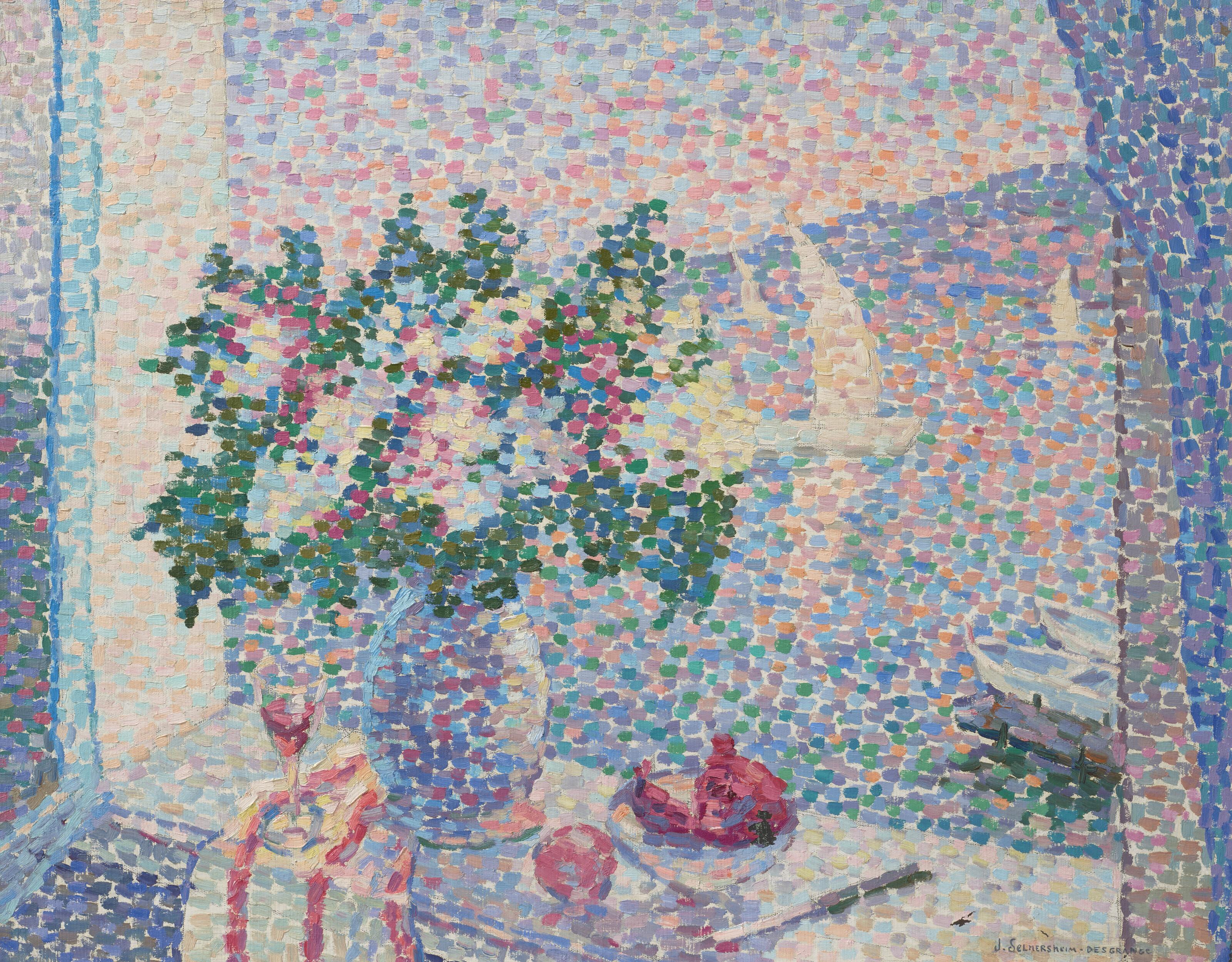 Jeanne Selmersheim-Desgrange - Nature morte devant la Méditerranée