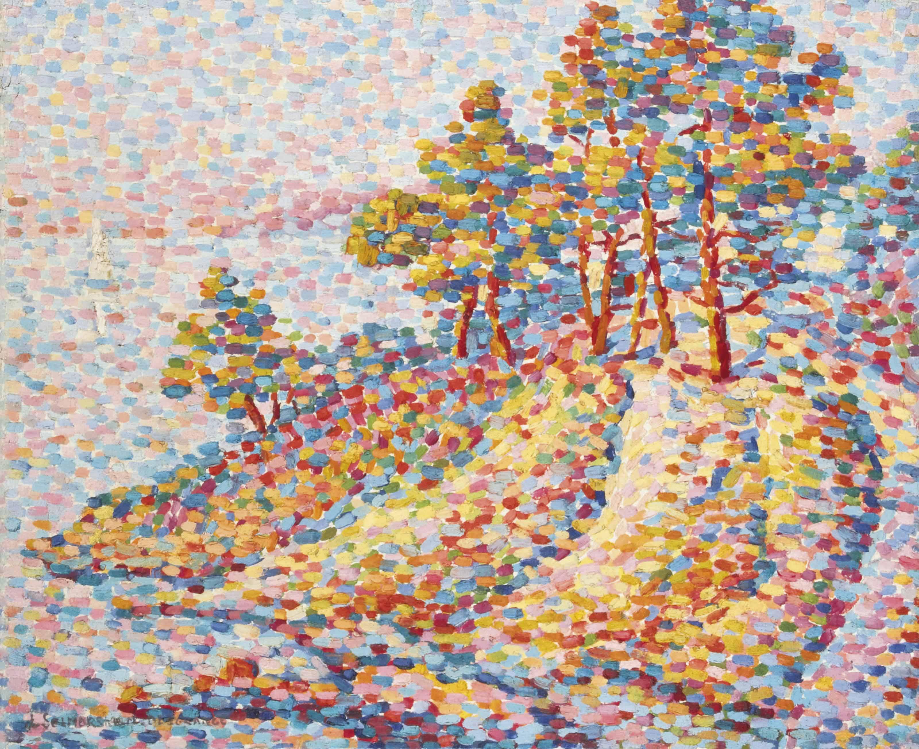 Jeanne Selmersheim-Desgranges - Paysage Et Vue Sur La Mer