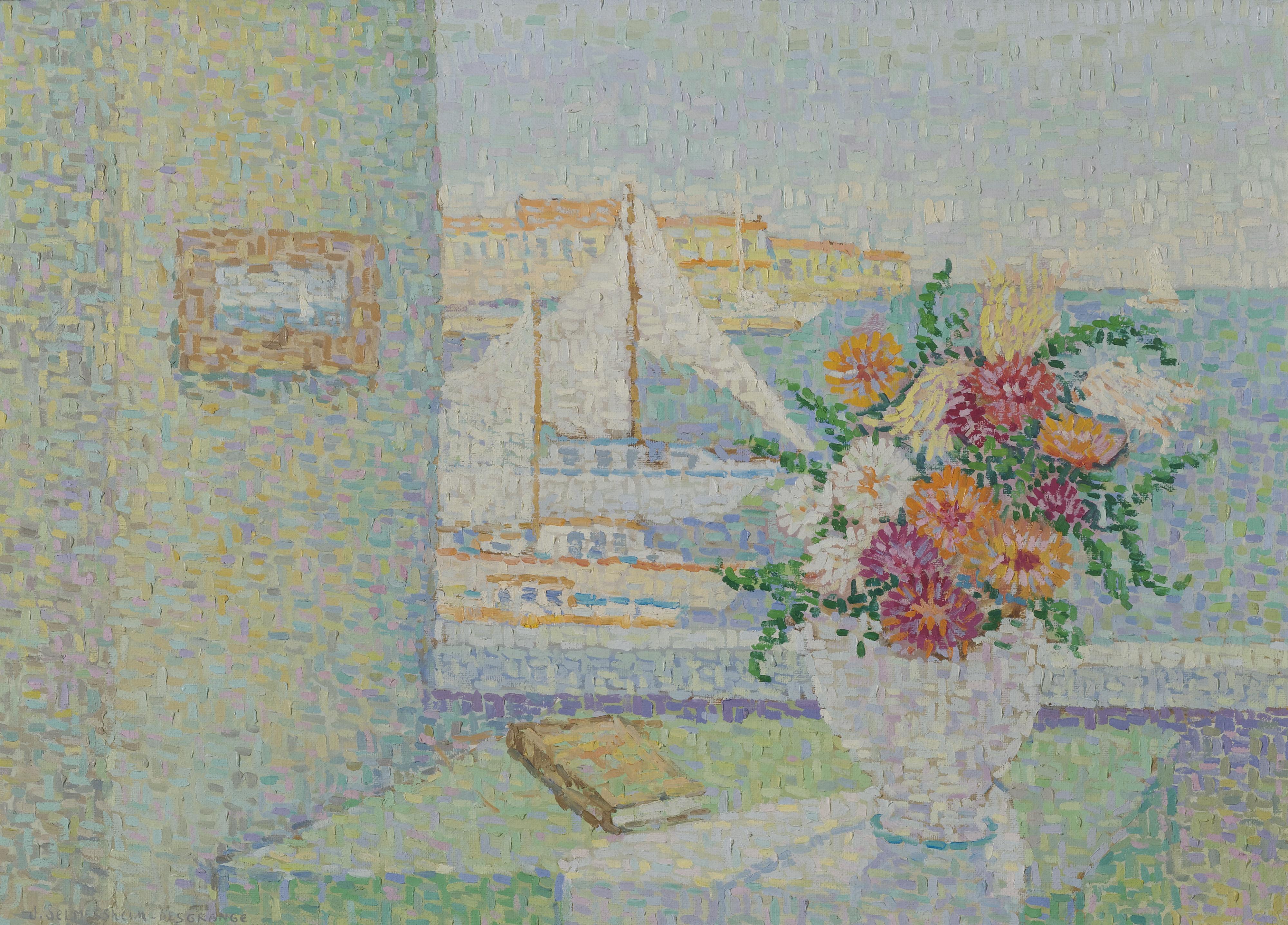 Jeanne Selmersheim-Desgranges - Still Life With Boats In A Harbor