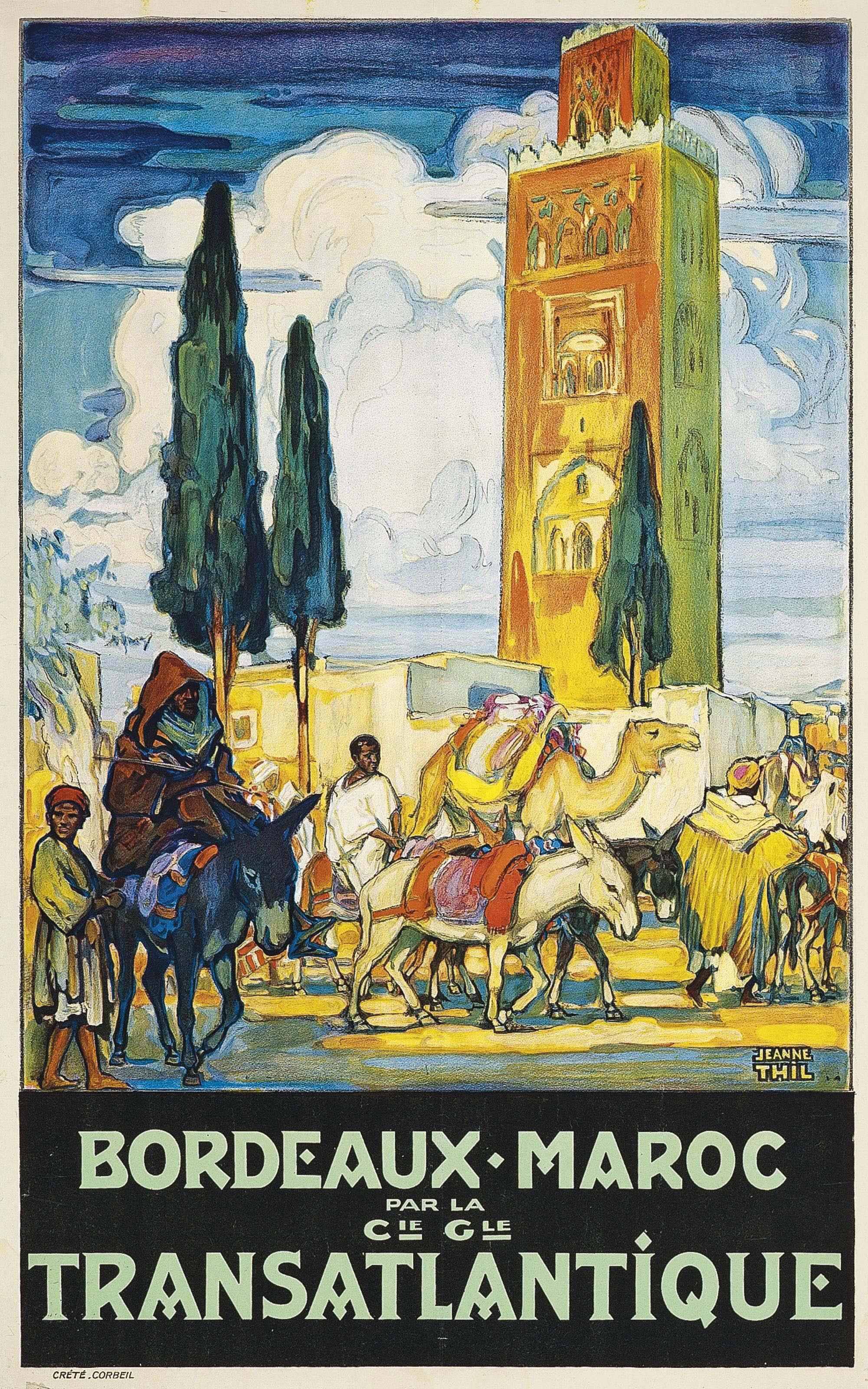 Jeanne Thil - Bordeaux-Maroc Par La Cie Gle Transatlantique
