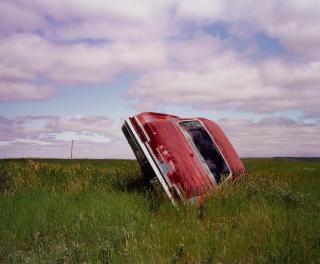 Jeff Brouws - Car In Landscape, Montana