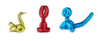 Jeff Koons - Balloon Rabbit (Red), Balloon Monkey (Blue), Balloon Swan (Yellow) [Three Works]