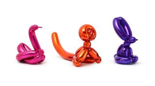 Jeff Koons - Balloon Rabbit (Violet)/ Balloon Swan (Magenta)/ Balloon Monkey (Orange) (Three Works)