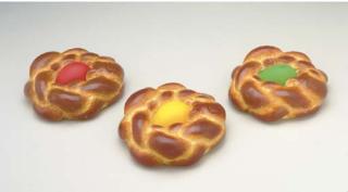Jeff Koons - Bread with Egg [green, red and yellow]