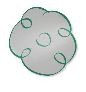 Jeff Koons - Flower Drawing (Green)