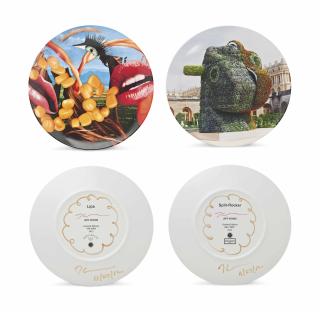 Jeff Koons - (i) Lips  (ii) Split-Rocker