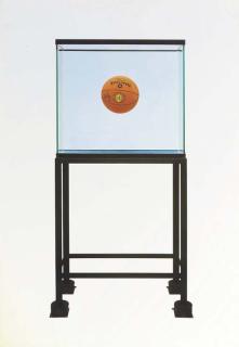 Jeff Koons - One Ball total equilibrium Tank offset lithograph in colours, 1993, on thin card, signed and dated in pencil, numbered 20/50, with margins, some surface dirt in the margins, otherwise in good condition