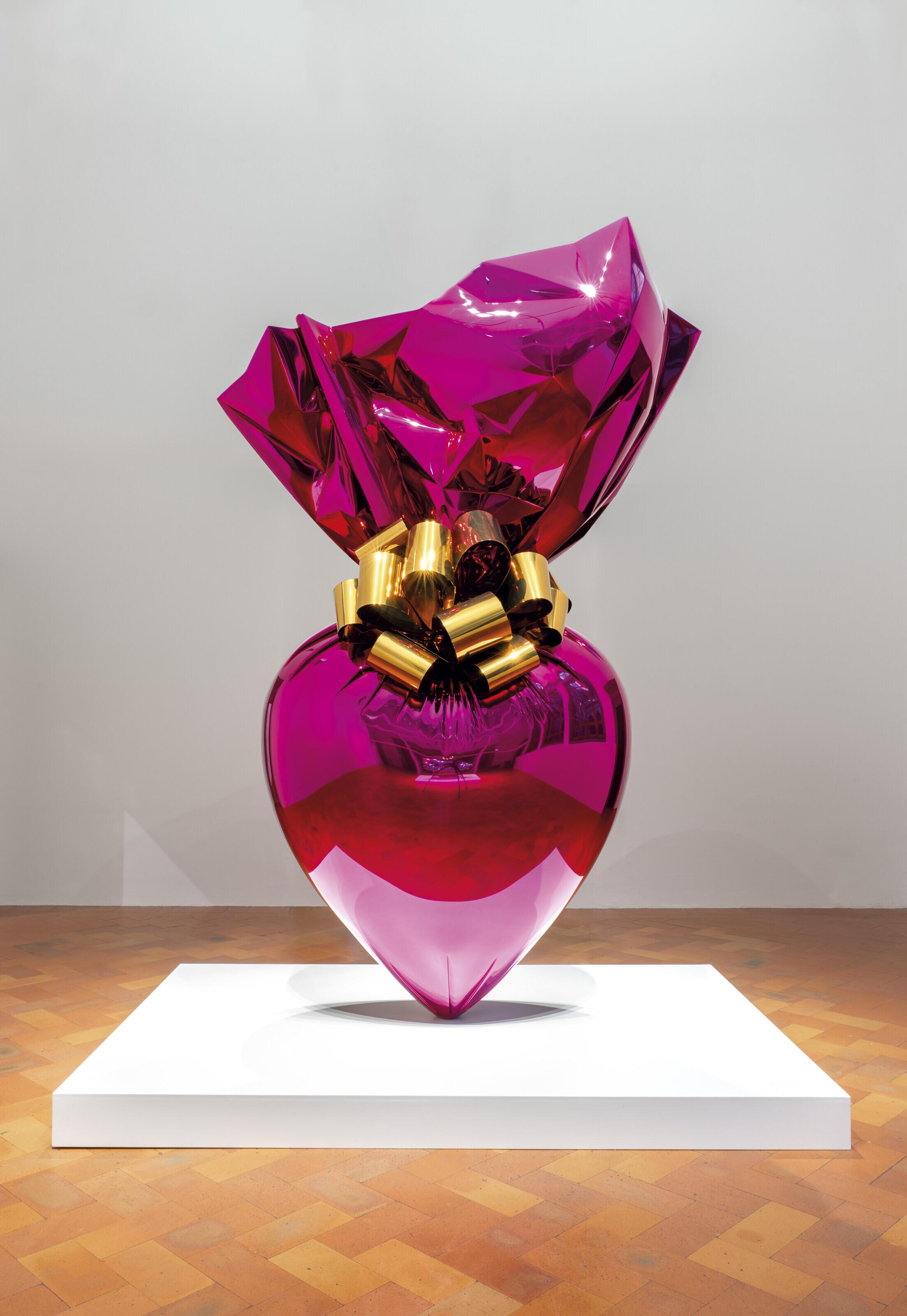 Jeff Koons - Sacred Heart (Magenta/Gold)