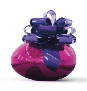 Jeff Koons - Smooth Egg with Bow (Magenta/Violet)