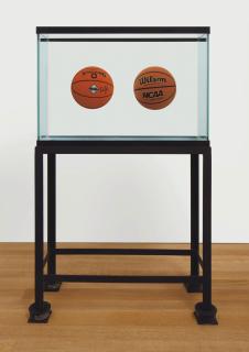 Jeff Koons - Two Ball Total Equilibrium Tank (Spalding Dr. J Silver Series, Wilson Aggresor)
