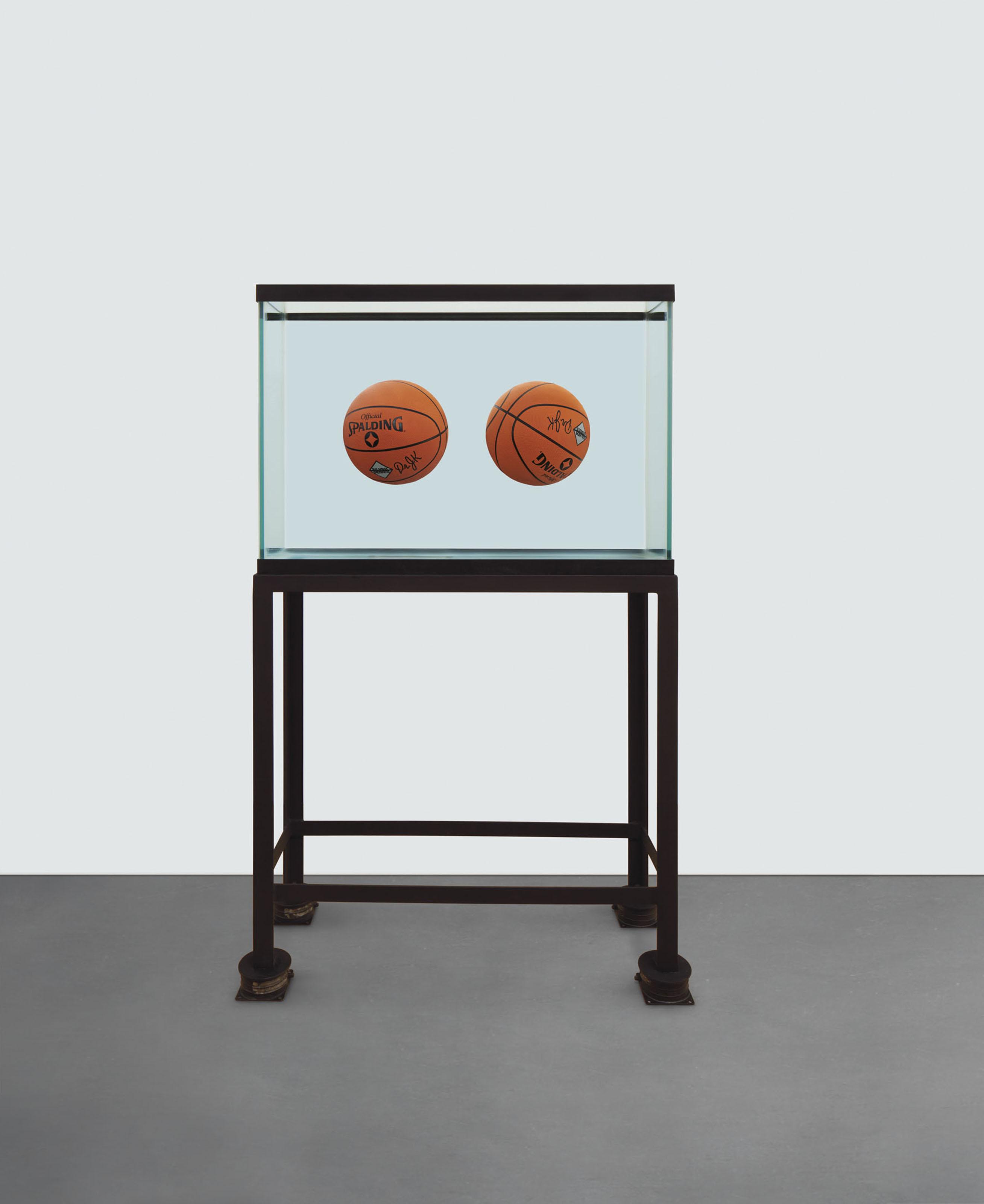 Jeff Koons - Two Ball Total Equilibrium Tank (Spalding Dr. J Silver Series)