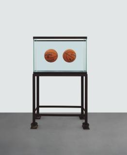 Jeff Koons - Two Ball Total Equilibrium Tank (Spalding Dr. J Silver Series)