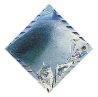 Jeffery Camp, R.A. - Beachy Head: Gull over Chasm