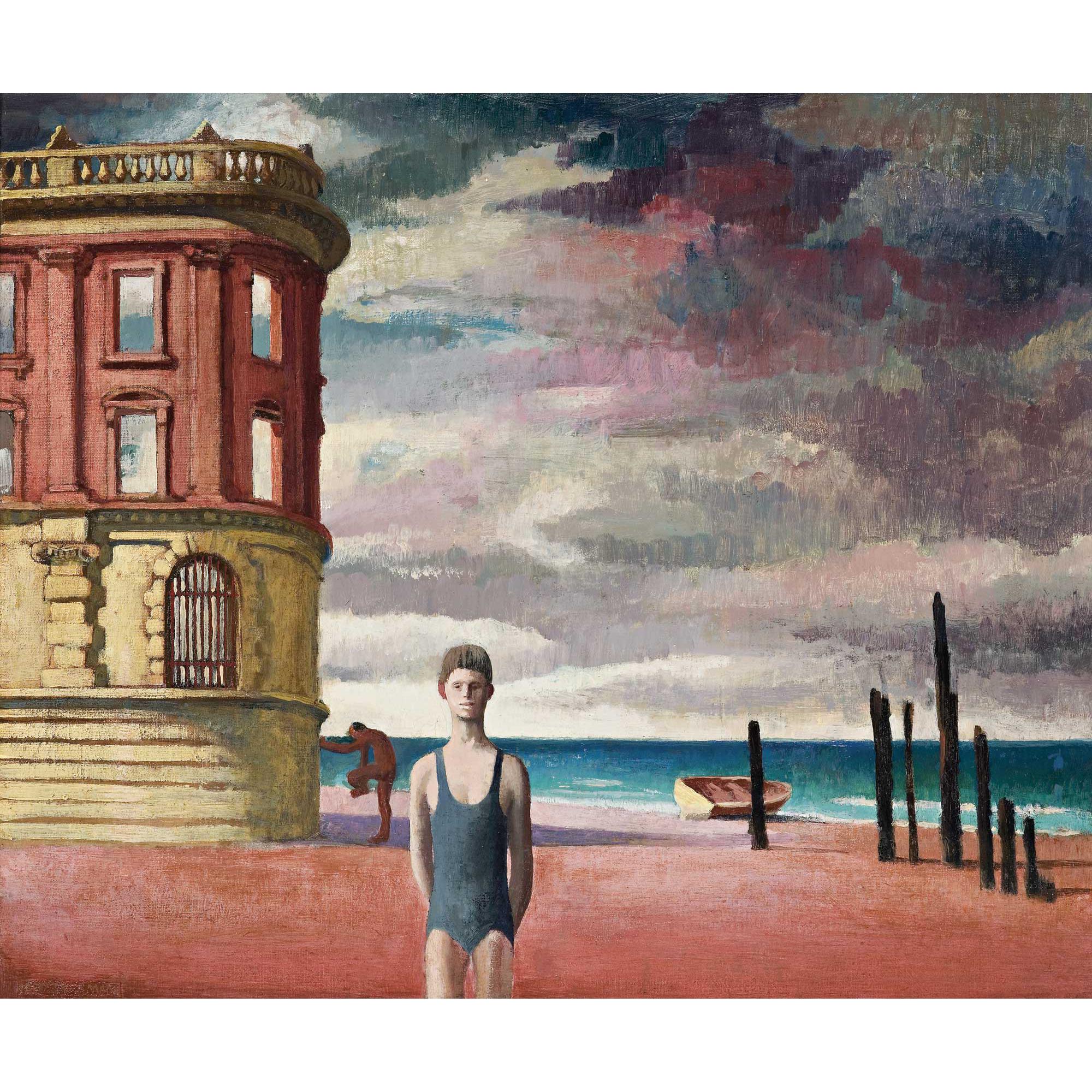 Jeffrey Smart - Australian Facade By The Sea