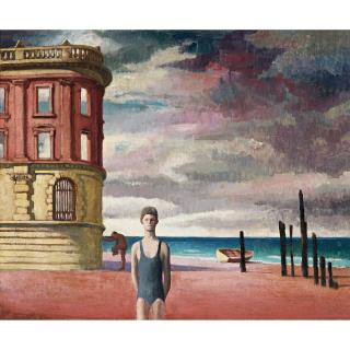 Jeffrey Smart - Australian Facade By The Sea