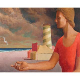 Jeffrey Smart - Australian feeding The Seagulls