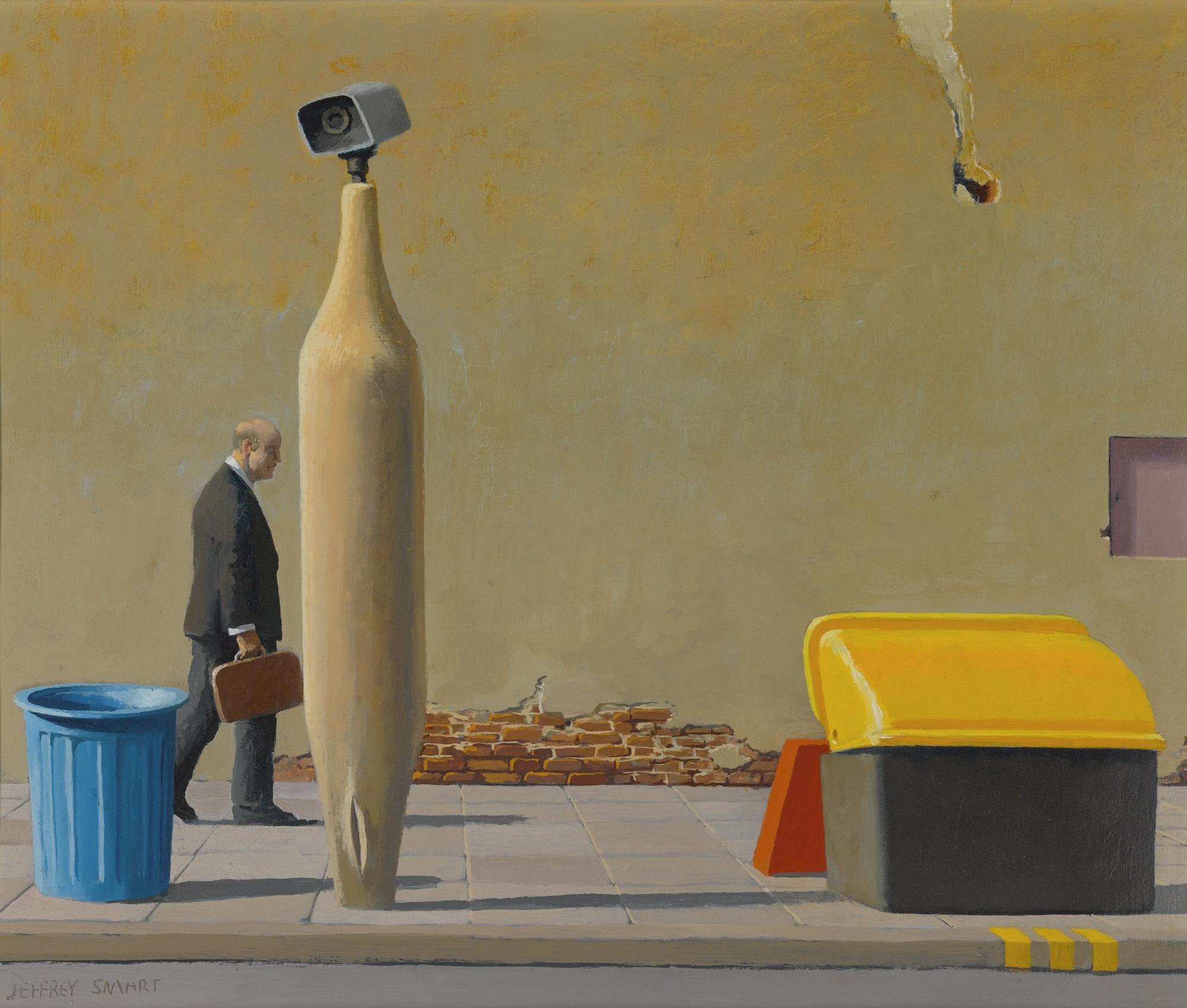 Jeffrey Smart - Study For Mr T.S. Eugenides, Morning, Shaftesbury Avenue