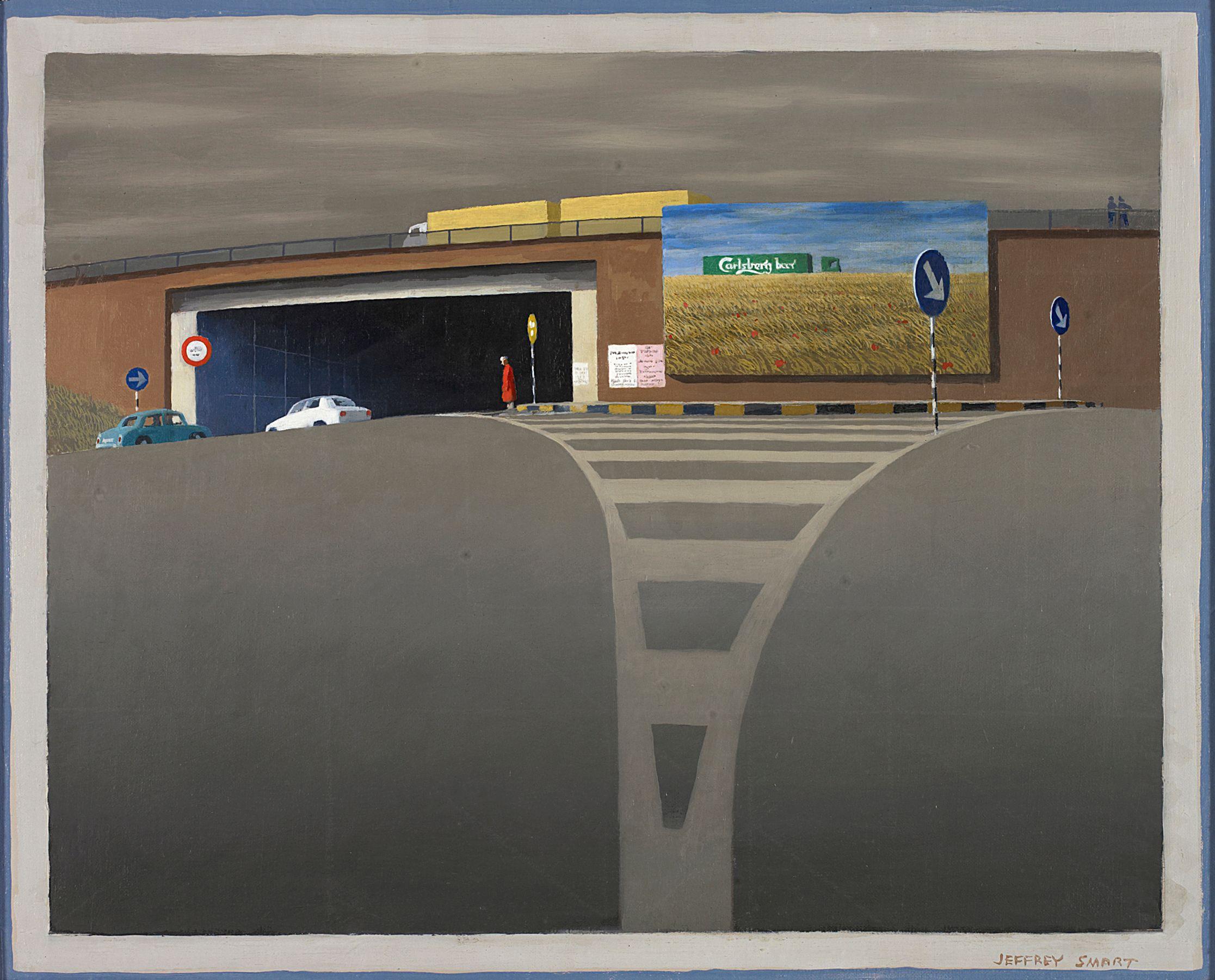 Jeffrey Smart - Study for Placard and Underpass, 1986