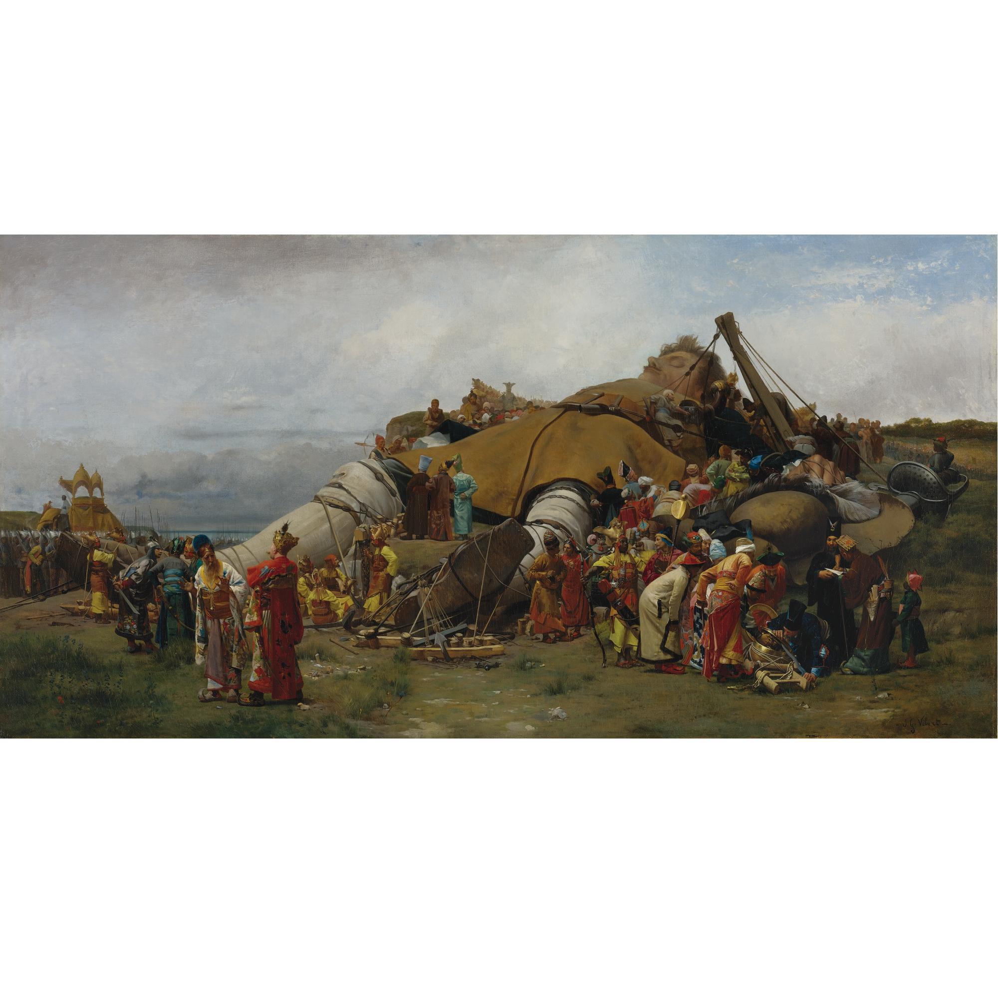 Jehan-Georges Vibert - French Gulliver And The Lilliputians