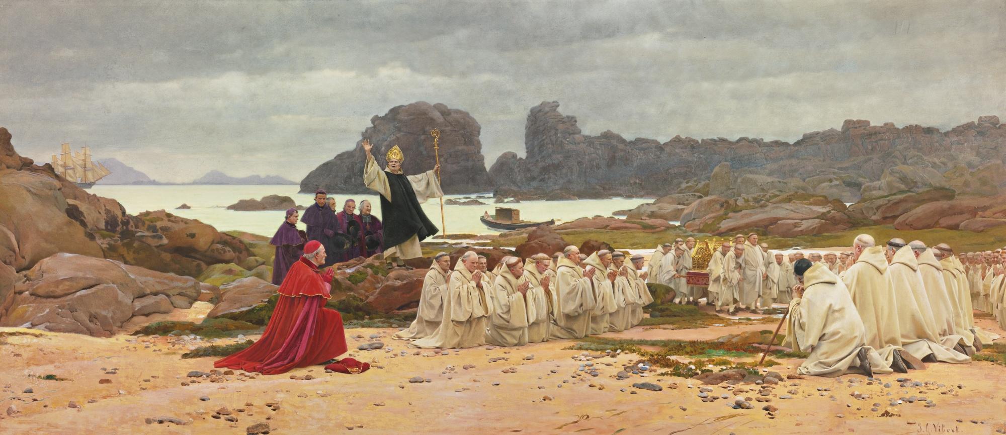 Jehan Georges Vibert - French Le Retour Des Reliques