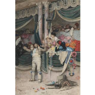 Jehan-Georges Vibert - French The Bullfighter\'S Adoring Crowd