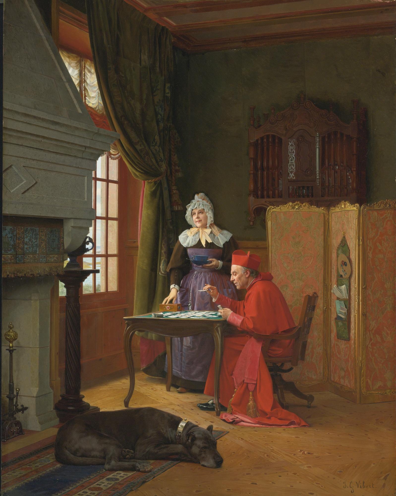 Jehan-Georges Vibert - French The Three Patiences