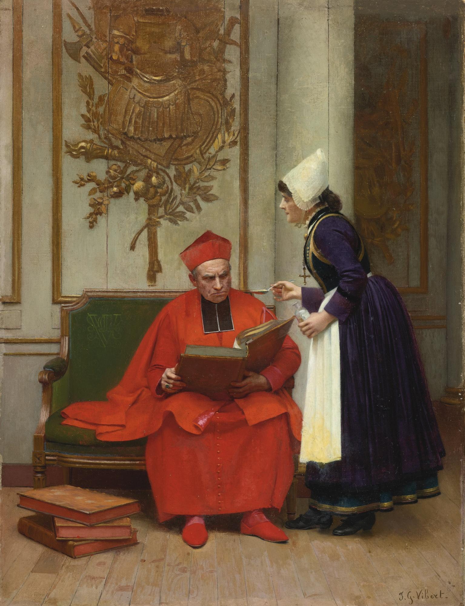 Jehan Georges Vibert - French tough Medicine