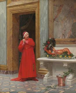 Jehan Georges Vibert - Frenchles Deux Robes Rouges